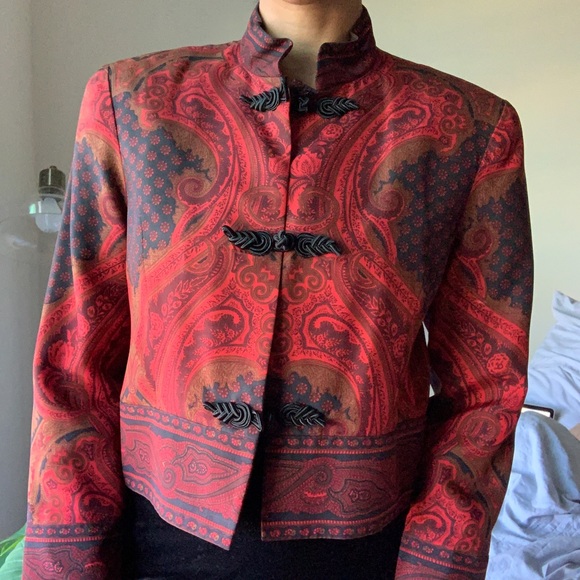 Vintage silk blazer - Picture 4 of 4